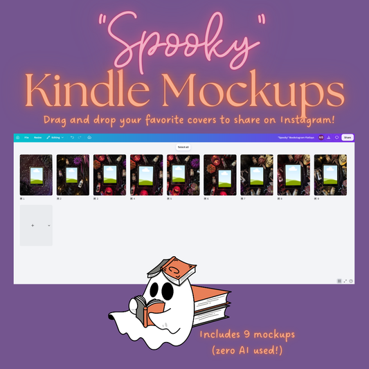 20 "Spooky" Themed Kindle Mockups