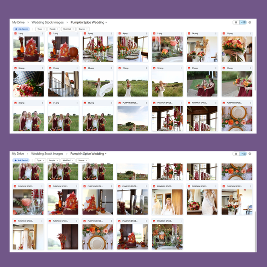 "Pumpkin Spice" Wedding Stock Images